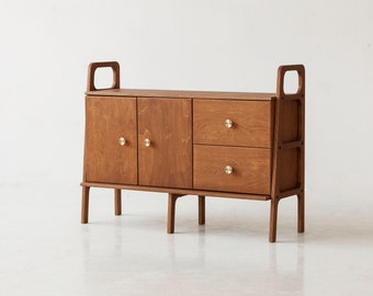 Custom Sideboard / Scandinavian Media Console / Sideboard buffet / Mid century modern / Narrow console table