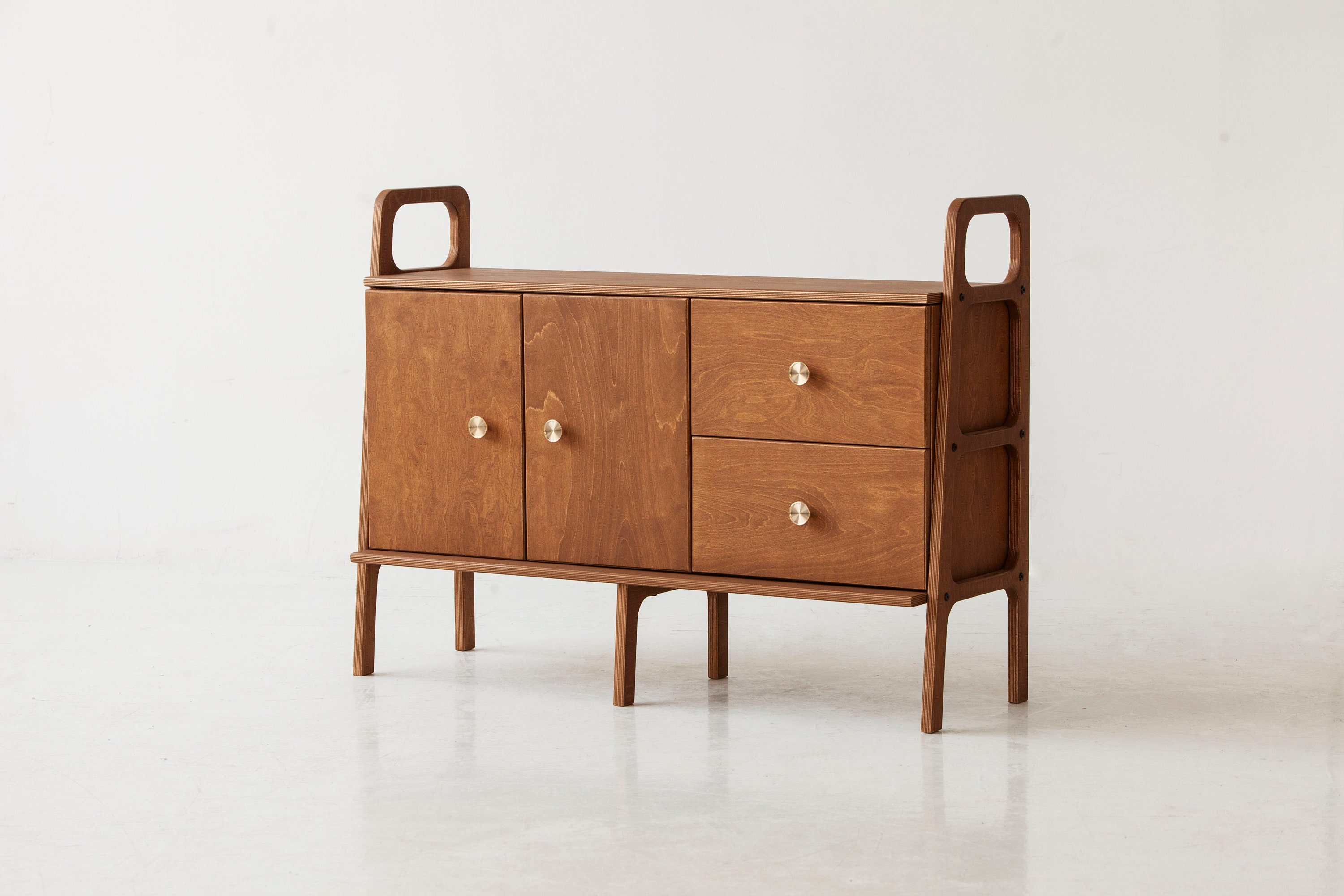 Enfilade Sur Mesure/Console Multimédia Scandinave Buffet Moderne Mid-Century Table Console Étroite