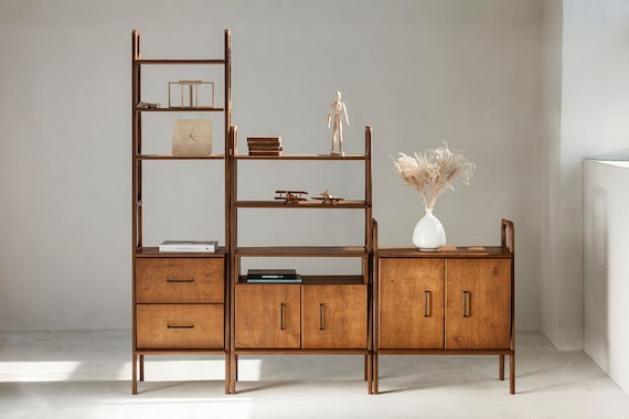 Mid century modular shelving outlet