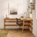 Music studio desk, L shaped desk, Custom desk, Mid century modern desk, l-shaped desk, Walnut desk, Large desk, Computer desk