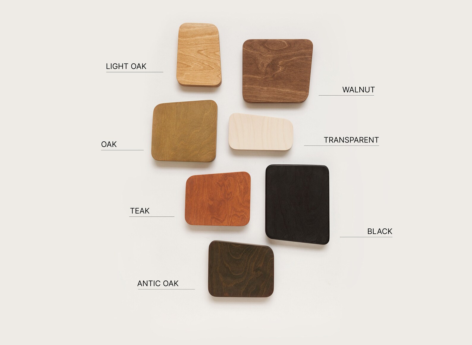 Wood Stain Samples: Oak, Walnut, Teak, and More - Etsy