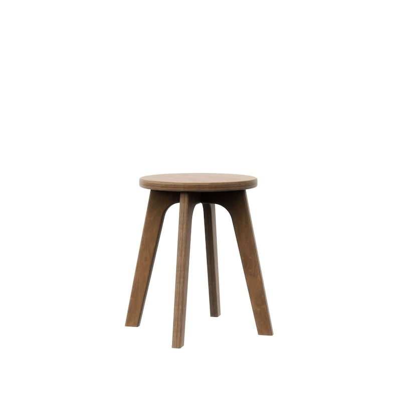 Petit tabouret en bois, table d'appoint déco scandinave Tabouret court en bois, tabouret scandinave, tabouret de plante en bois, tabouret en noyer, maison du milieu du siècle Walnut