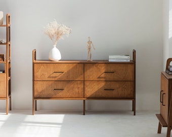 Scandinavian Chest of drawers / Wide Drawer Sideboard / Media Console / Credenza / Walnut sideboard / Customise Design / Sideboard cabinet