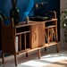 Record player stand, vinyl record storage, Media console, TV stand, Scandinavian furniture, Vinyl storage, Wide storage, home storage 