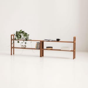 Mesa consola / Mesa auxiliar para sofá / Estantería para respaldo de sofá / Librería para respaldo de sofá