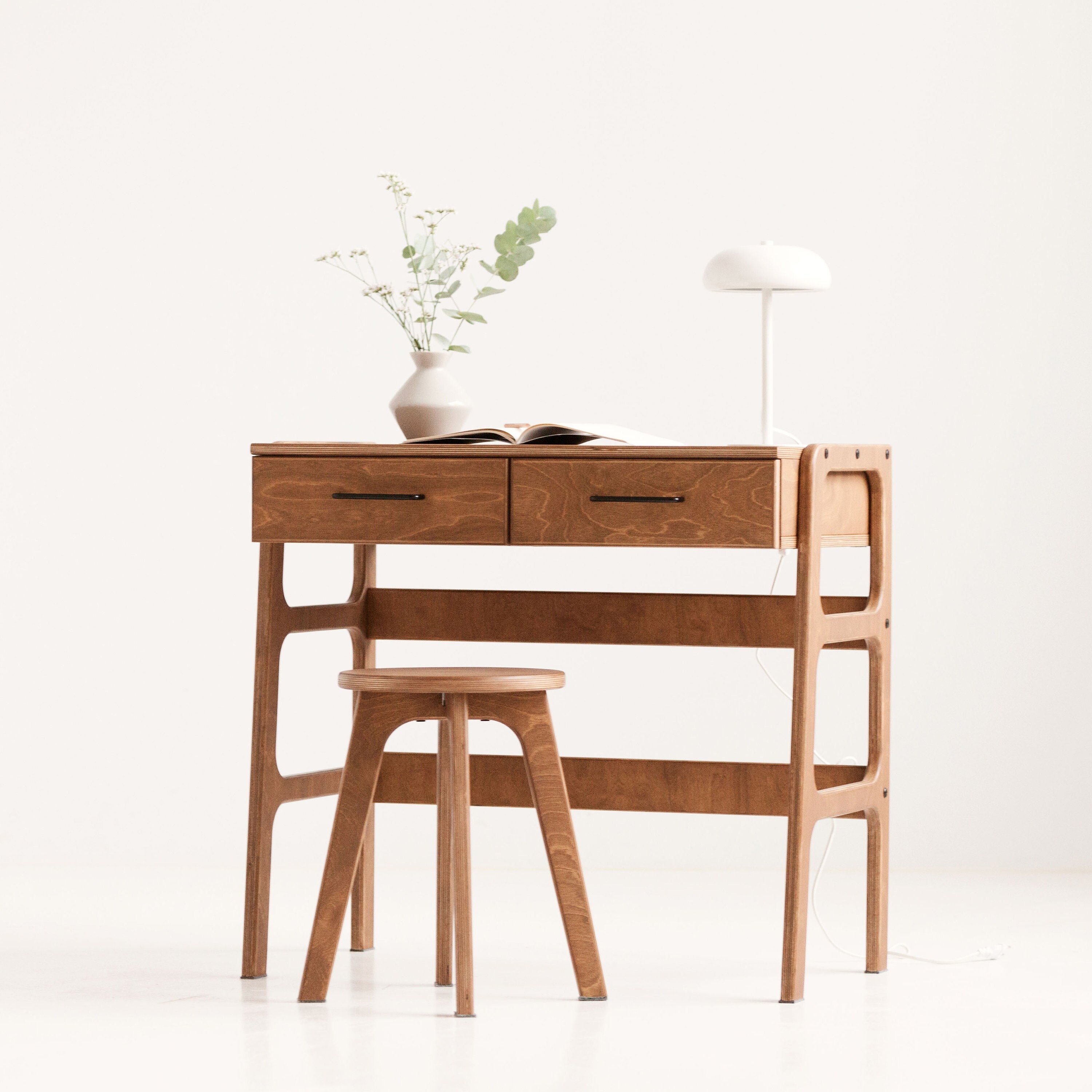 Mid century modern mini desk discount