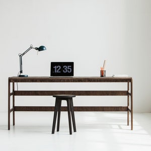 Mid century modern Desk for Office, Minimalist Desk for Computer, Wooden Desk, Scandinavian Desk, Large Desk, Wooden desk, Office desk