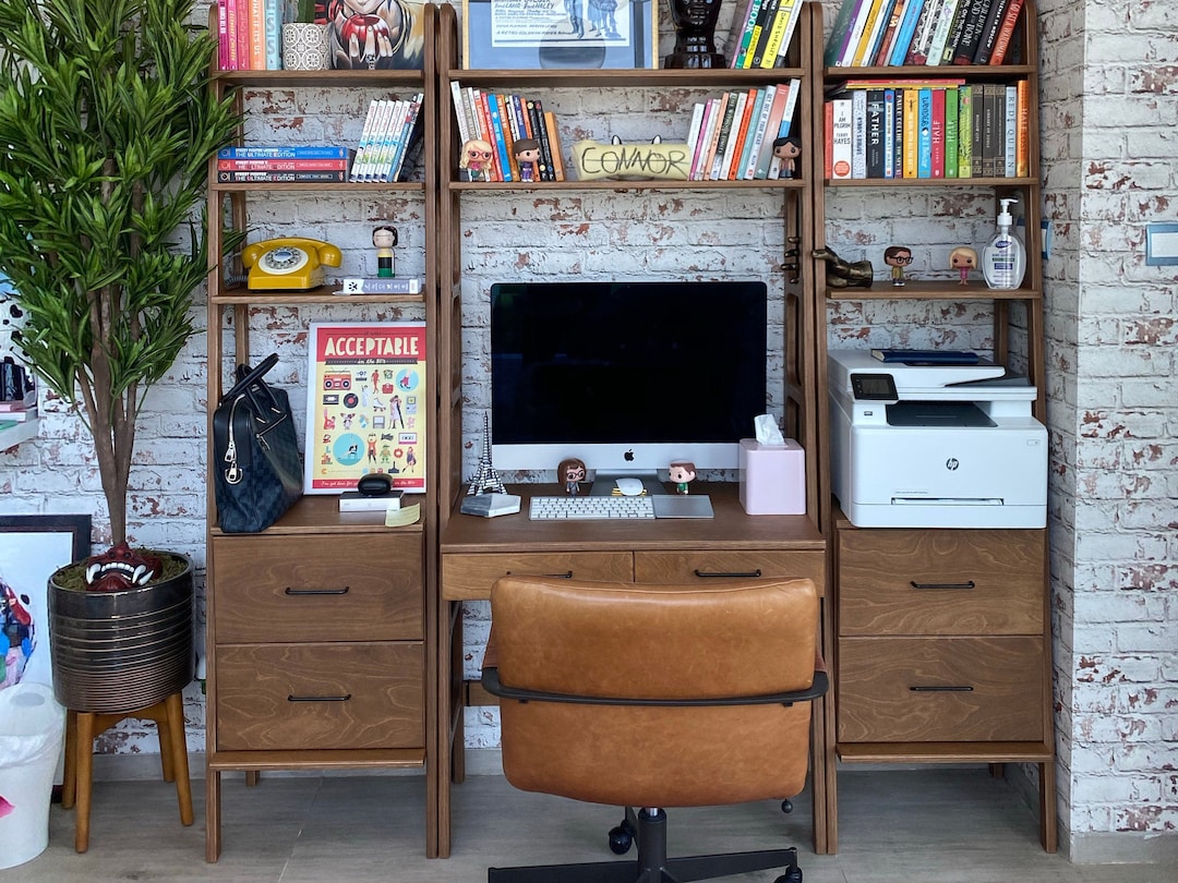 Home Office, Minimalist Desk for Computer, Mid Century Modern Desk for