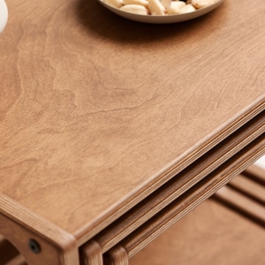 Handmade Wood Coffee Table, Modern Boho Coffee Table, Nesting table, Square Coffee Table, Sofa Table, Mid Century Modern Coffee Table image 10