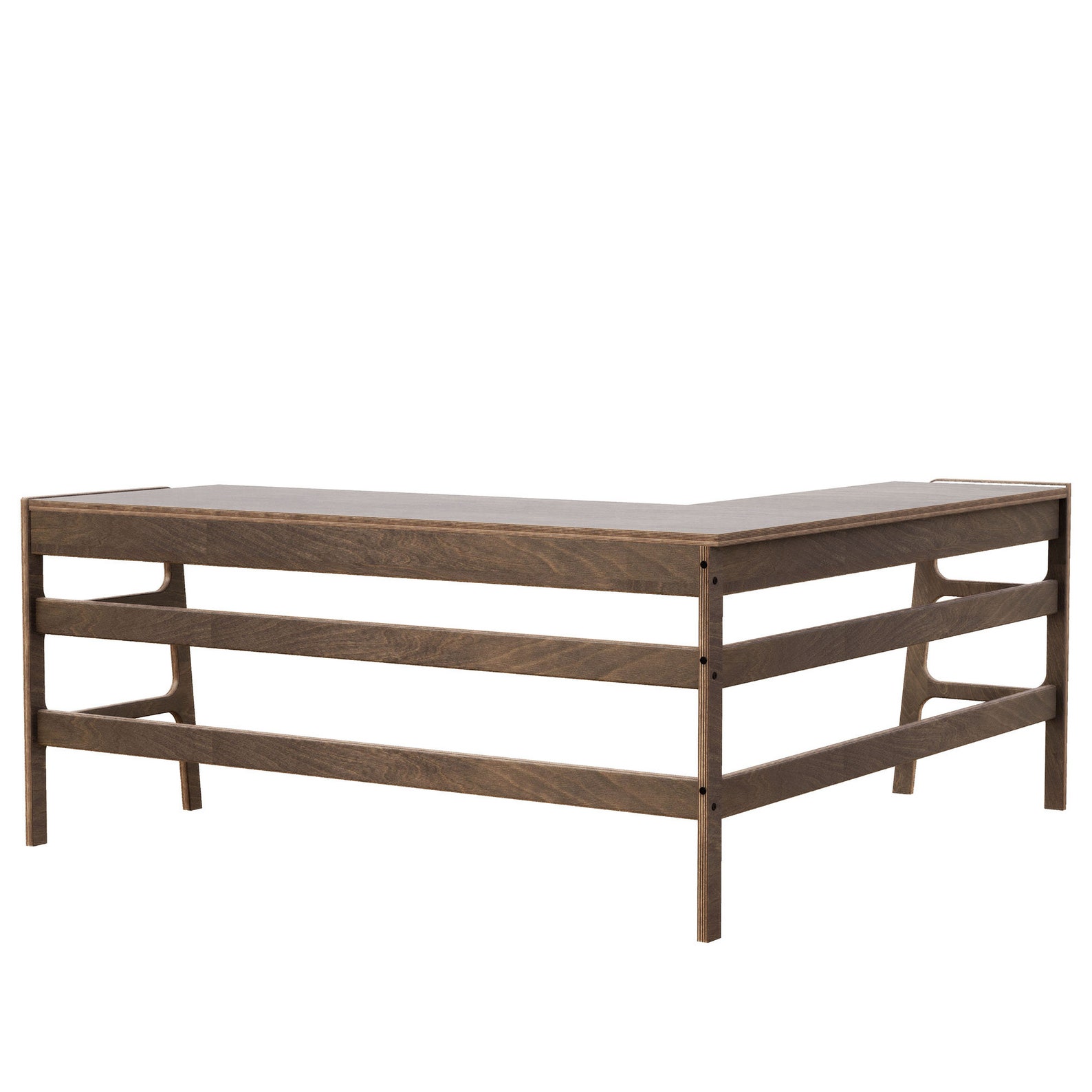 Music Studio Desk L Shaped Desk Custom Desk Mid Century Etsy