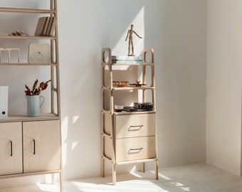 Ladder bookshelf, Scandinavian furniture, Japandi, Mid century modern bookcase, Midcentury home, Shelves, Shelving unit