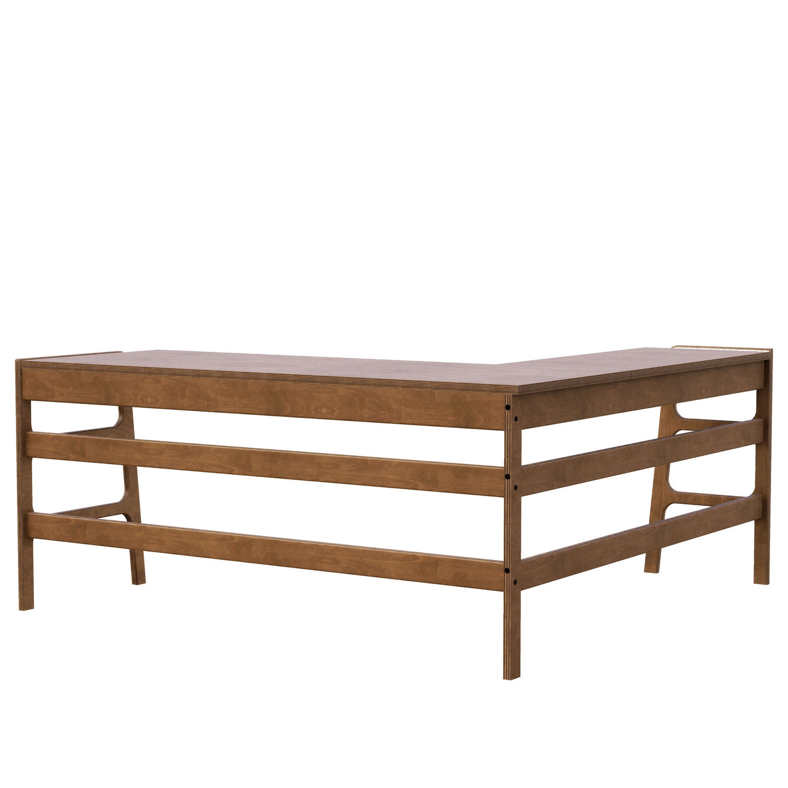 Music Studio Desk L Shaped Desk Custom Desk Mid Century Etsy