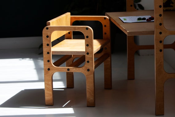 Growing kids chair, Kids Chair, Montessori furniture, Kids table and Chair set, Toddler, Kids table and chairs, Toddler gifts
