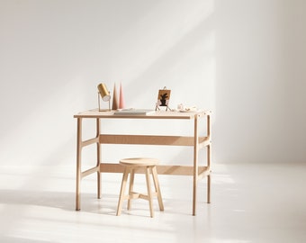 Bureau moderne du milieu du siècle pour ordinateur, bureau minimaliste, meubles faits à la main