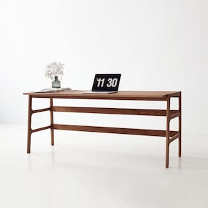 Mid Century Modern Desk for Office, Office desk, Custom desk, Large desk, Wooden Desk, Writing desk