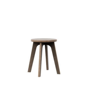 Petit tabouret en bois, table d'appoint déco scandinave Tabouret court en bois, tabouret scandinave, tabouret de plante en bois, tabouret en noyer, maison du milieu du siècle image 6