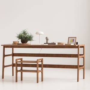 Mid Century Modern Desk for Office, Large desk, Wooden Desk, Writing desk, Custom desk, Minimalist desk