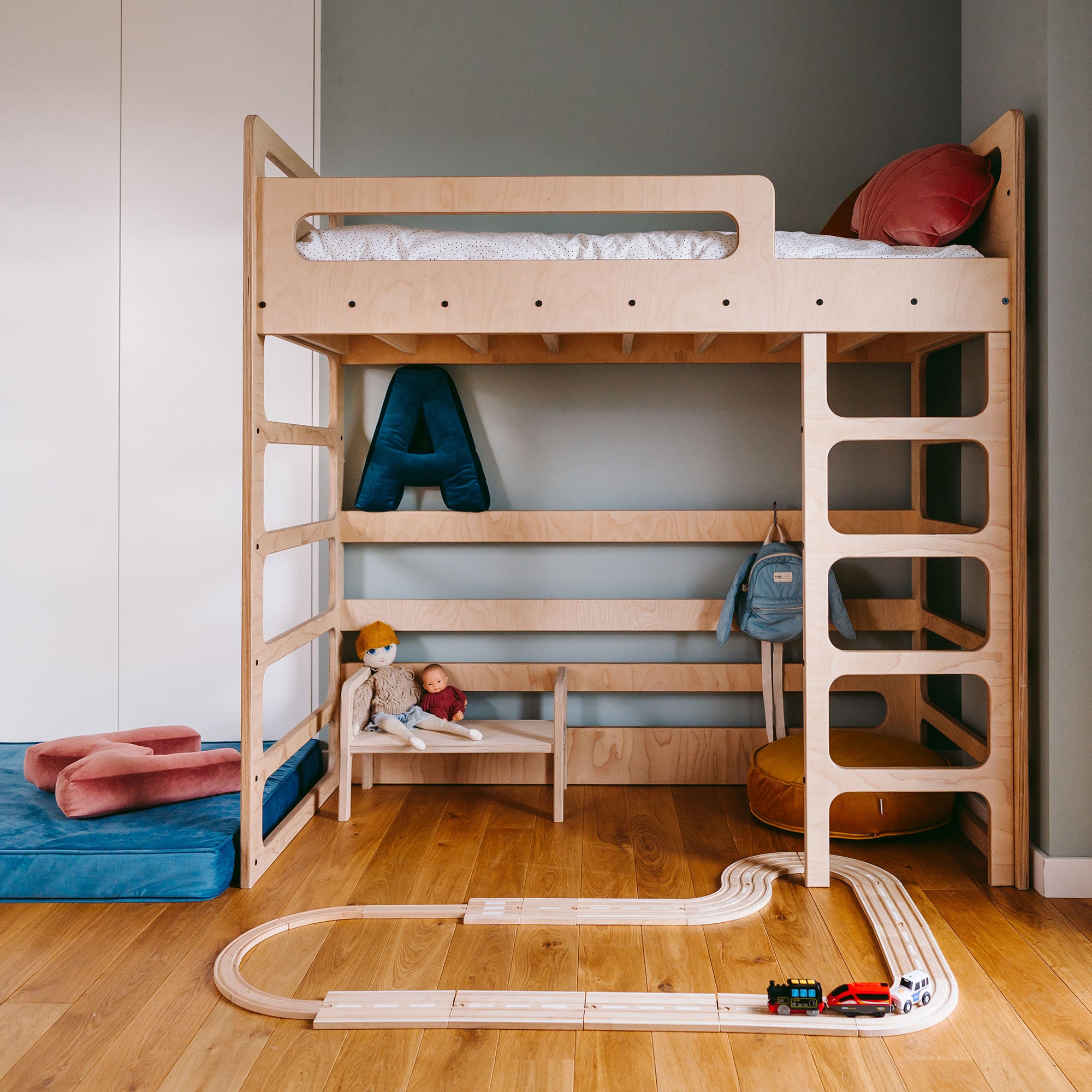 Bunk Bed Kids Bunk Beds Storage Bunk Bed Montessori Bunk Etsy Australia