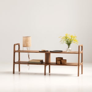 Mobile TV, credenza di metà secolo, consolle multimediale, mobile TV di metà secolo, tavolo consolle
