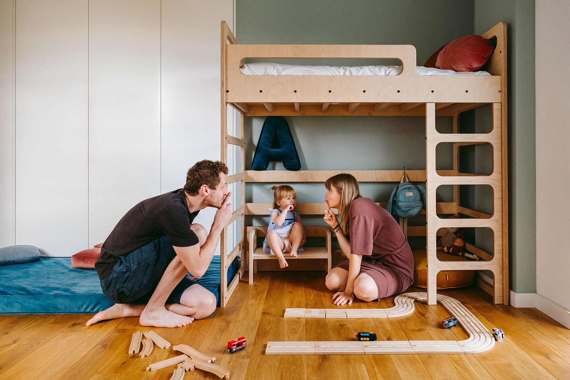 Bunk Bed Kids Bunk Beds Storage Bunk Bed Montessori Bunk Etsy Australia