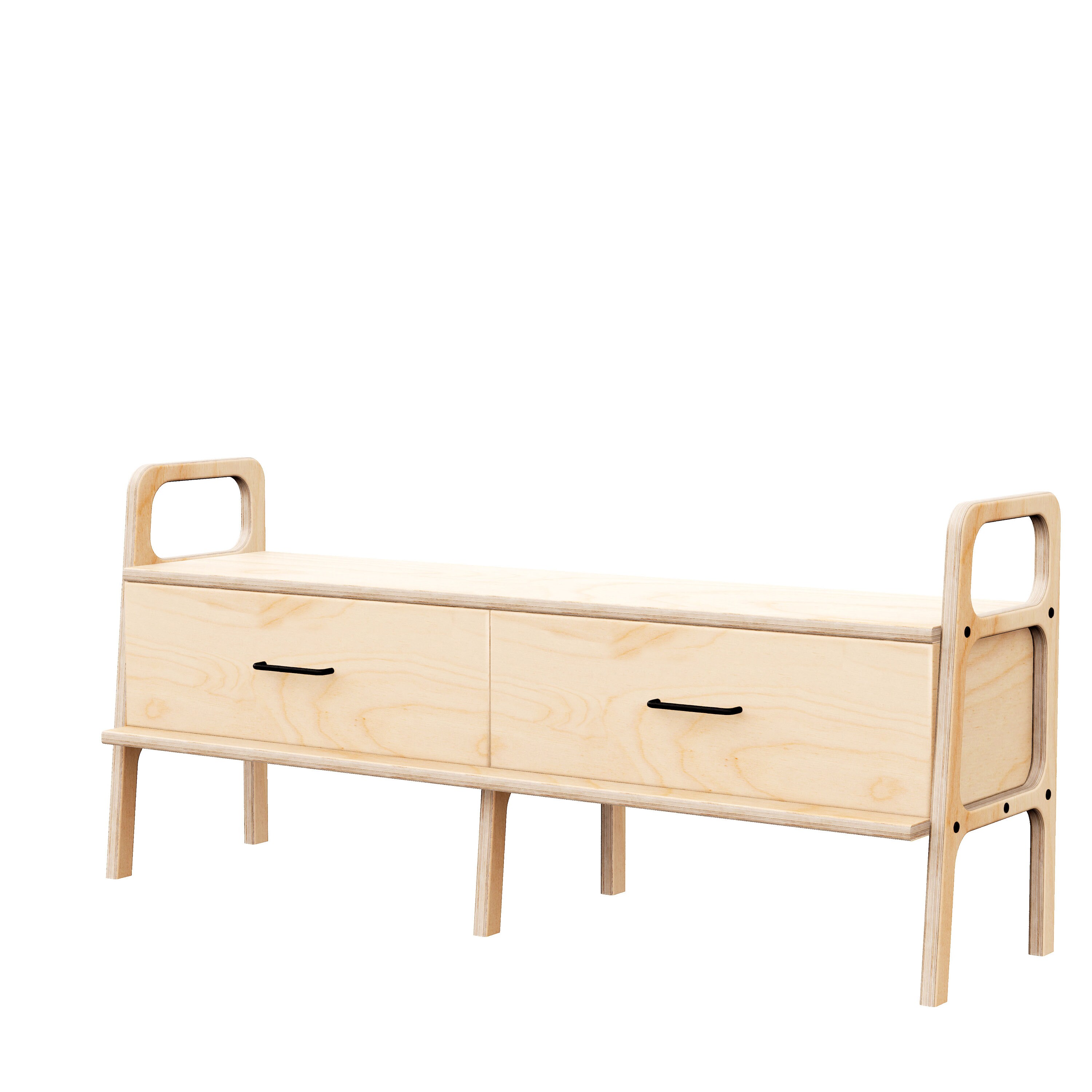 TV Stand Mid Century Credenza Media Console Mid Century Tv