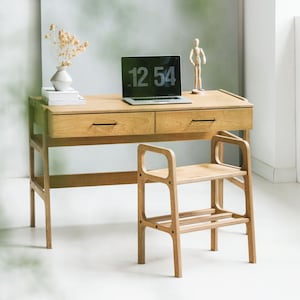 Mid Century Modern desk, Minimalist Office Furniture, Scandinavian Design, Home Office Workstation
