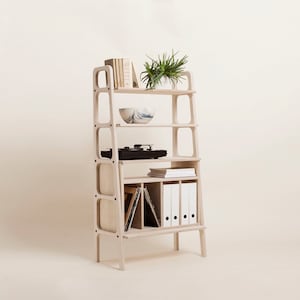 Record player stand, record storage, Vinyl Record Storage, media console, Entertainment center, Mid century modern bookcase