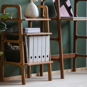 Mid century modern, Home Office, Scandinavian Bookcase, Midcentury home, Bookshelf, Walnut bookcase, Work from home, Shelves