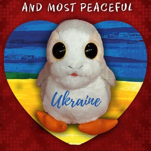 Ukraine Porg Plush - Poster A3 - Souvenir- The Last Jedi