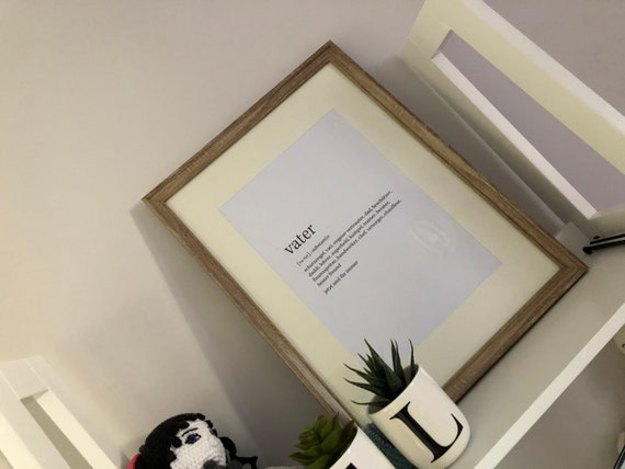Hq Xxl Bilderrahmen Holzoptik Mit Passepartout Oder 30x40 Etsy