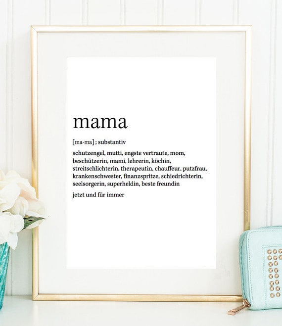 Mama Duden Poster Art Print Picture A3 30x40 23x23 30x30 Etsy