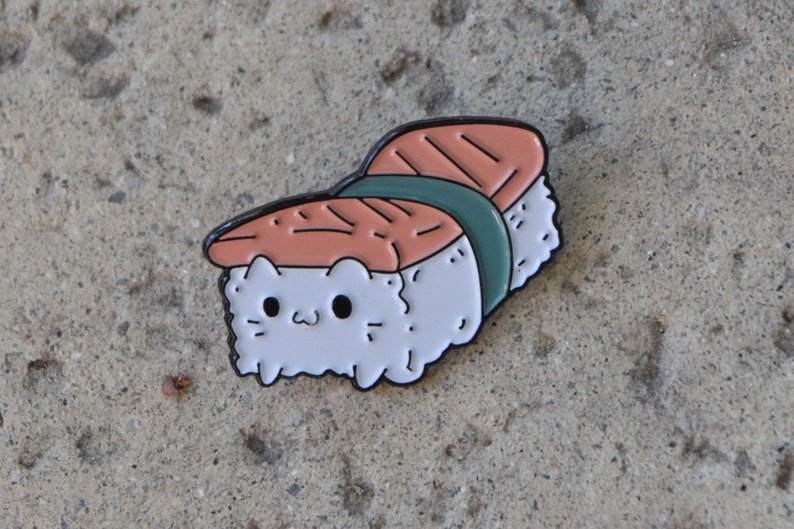 Sushi Cat Aminal Soft Enamel Pin image 2