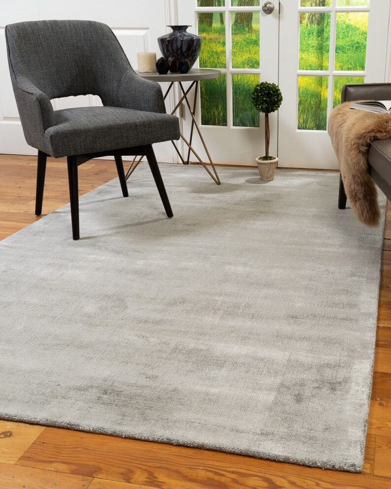 Multisize HandWoven Viscose Contemporary Rug for Home Office Etsy