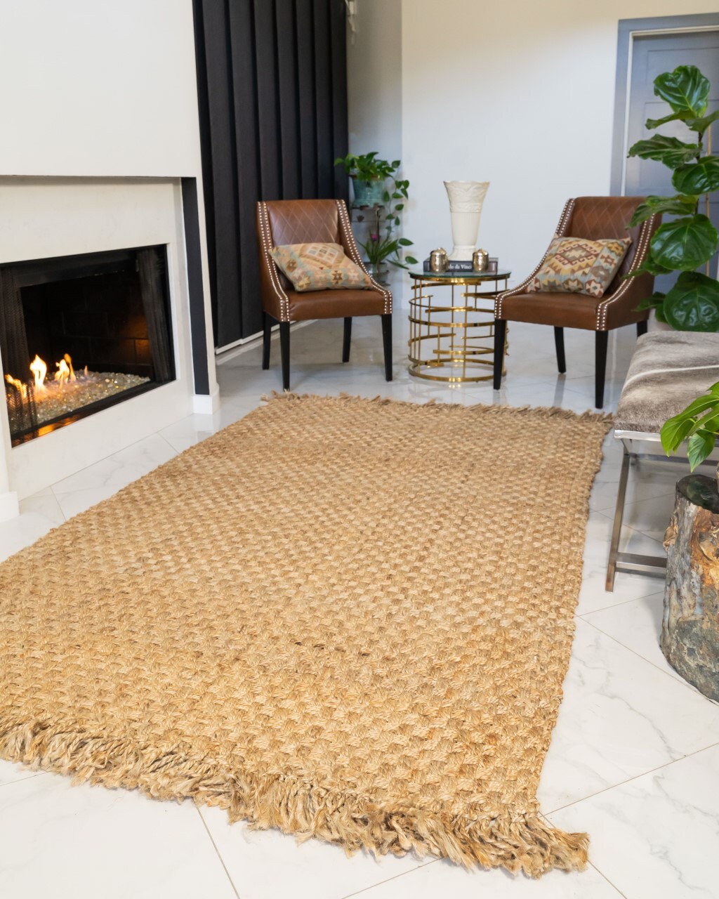 Natural Area Rugs Carlisle Basketweave Jute Rug Etsy