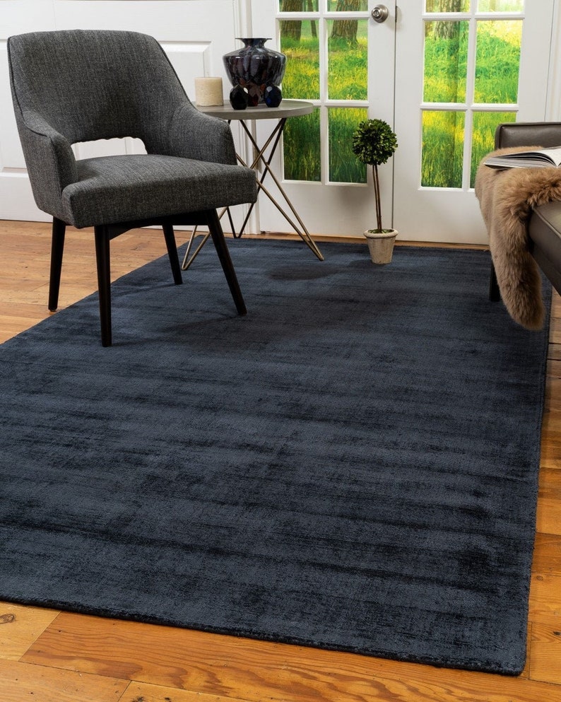 Multisize HandWoven Viscose Contemporary Rug for Home Office Etsy