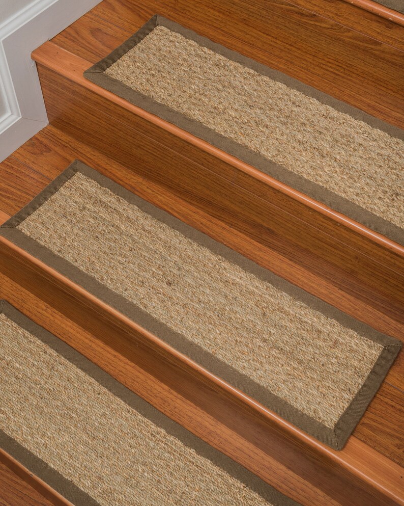 Half Panama Seagrass Carpet Stair Treads Durable 100 Etsy
