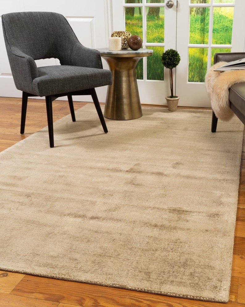 Multisize HandWoven Viscose Contemporary Rug for Home Office Etsy