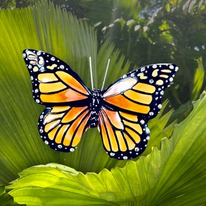 Monarch Butterfly Enamel Pin: 2-inch Orange Insect Brooch