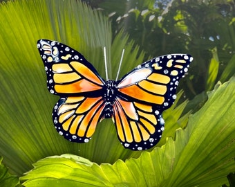 Beautiful Orange Monarch butterfly Pin