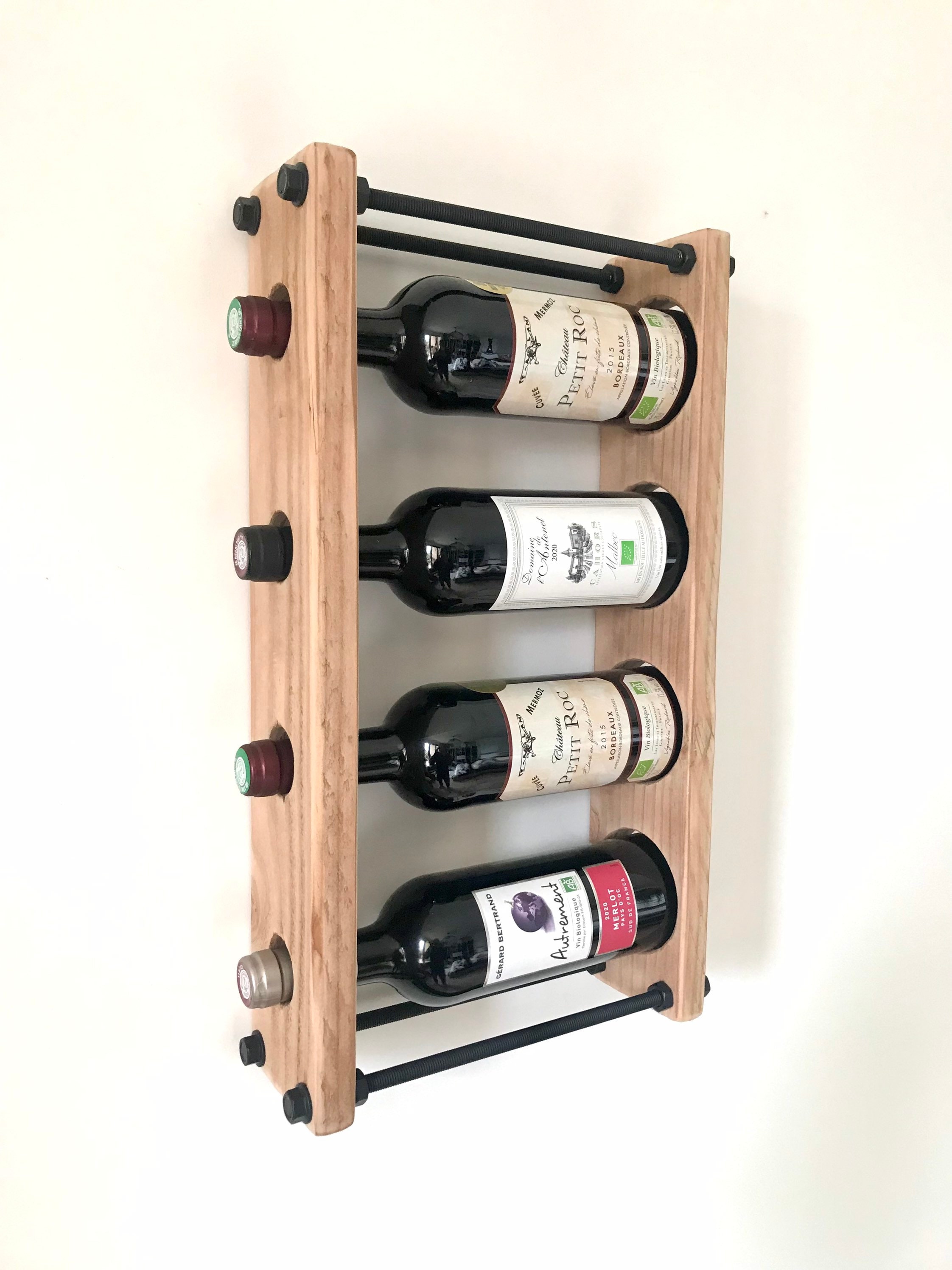 ▷ Casier en bois pour ranger les bouteilles de vin