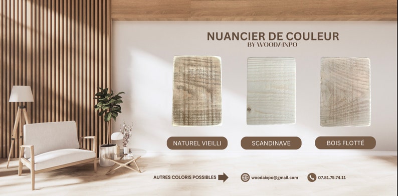 Étagère murale en bois de palette L65 by WoodAixpo image 10