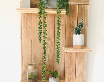 Pallet wood wall shelf H70 by WoodAixpo