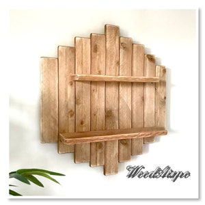 Étagère murale en bois de palette L65 by WoodAixpo 2 étagères