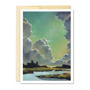Nuage en carte de voeux / / carte de voeux de paysage / / carte de voeux de ciel / / Note carte / / lire la carte de Pate / / artiste Portland