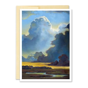 Carte de vœux Cloud // Carte de vœux paysager // Sky Greeting Card // Note Card // Lire Pate Card // Portland Artist
