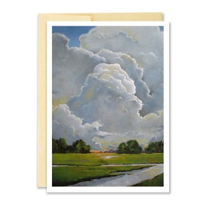 Carte de voeux nuage//carte de voeux paysage//carte de voeux ciel//carte de correspondance/carte lecture pâté//artiste de Portland