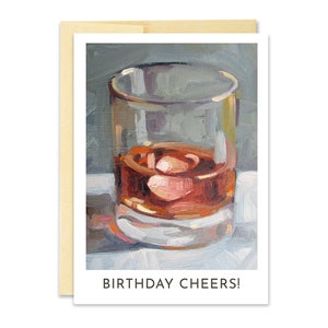 Scotch Birthday Card Birthday Card Note Card Whiskey Etsy