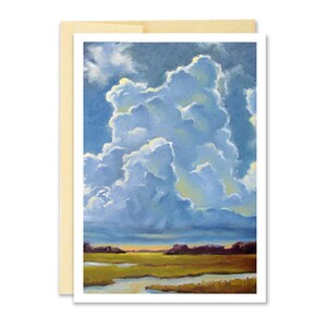 Carte de vœux Cloud // Carte de vœux paysager // Sky Greeting Card // Note Card // Lire Pate Card // Portland Artist