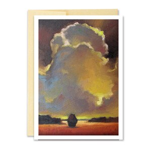 Nuage en carte de voeux / / carte de voeux de paysage / / carte de voeux / / Note carte / / lire la carte de Pate / / artiste Portland