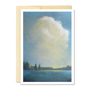 Carte de vœux Cloud // Carte de vœux paysager // Sky Greeting Card // Note Card // Lire Pate Card // Portland Artist